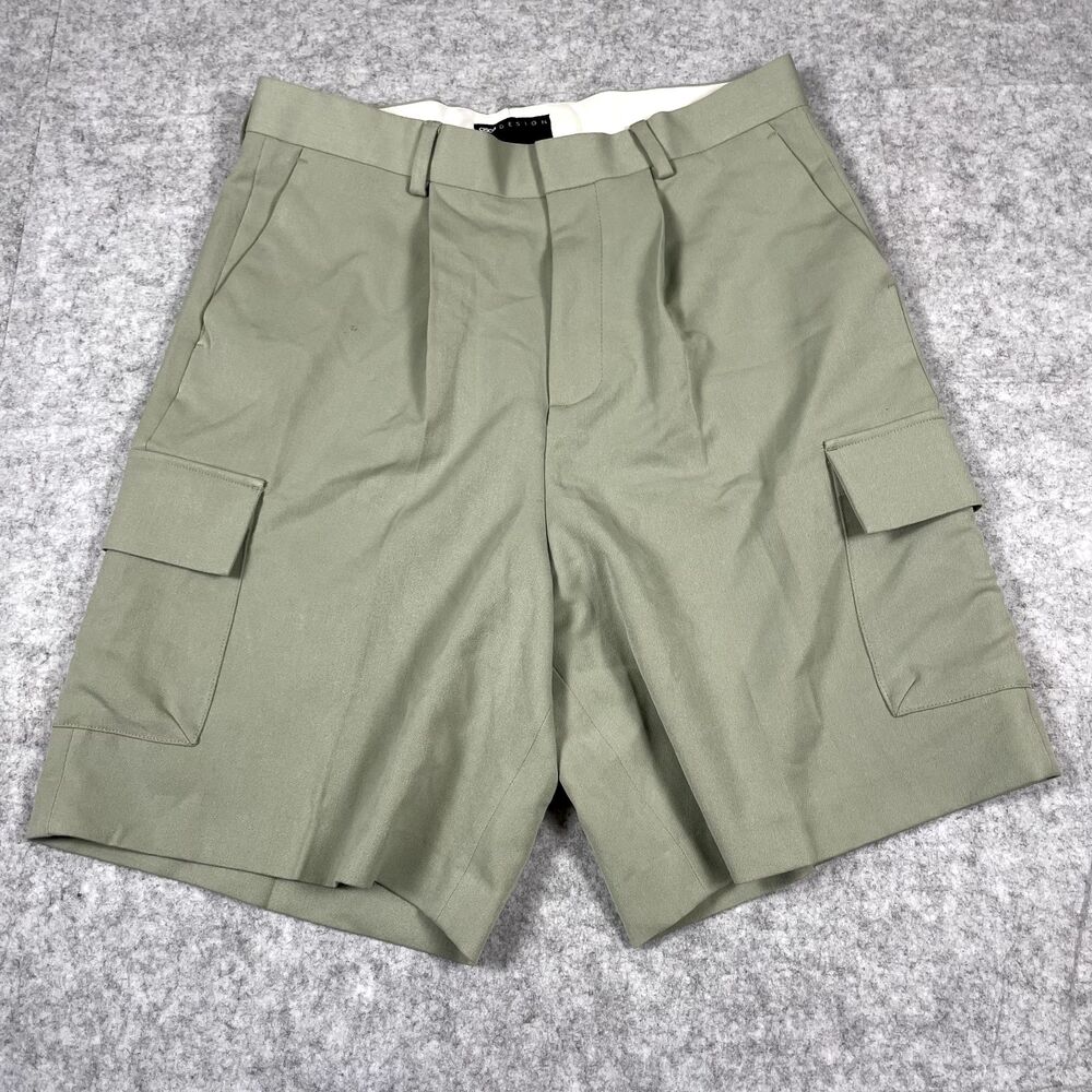 ASOS Design Green Dress Chino Suit Shorts Men's Size 32 Sage Green EUC